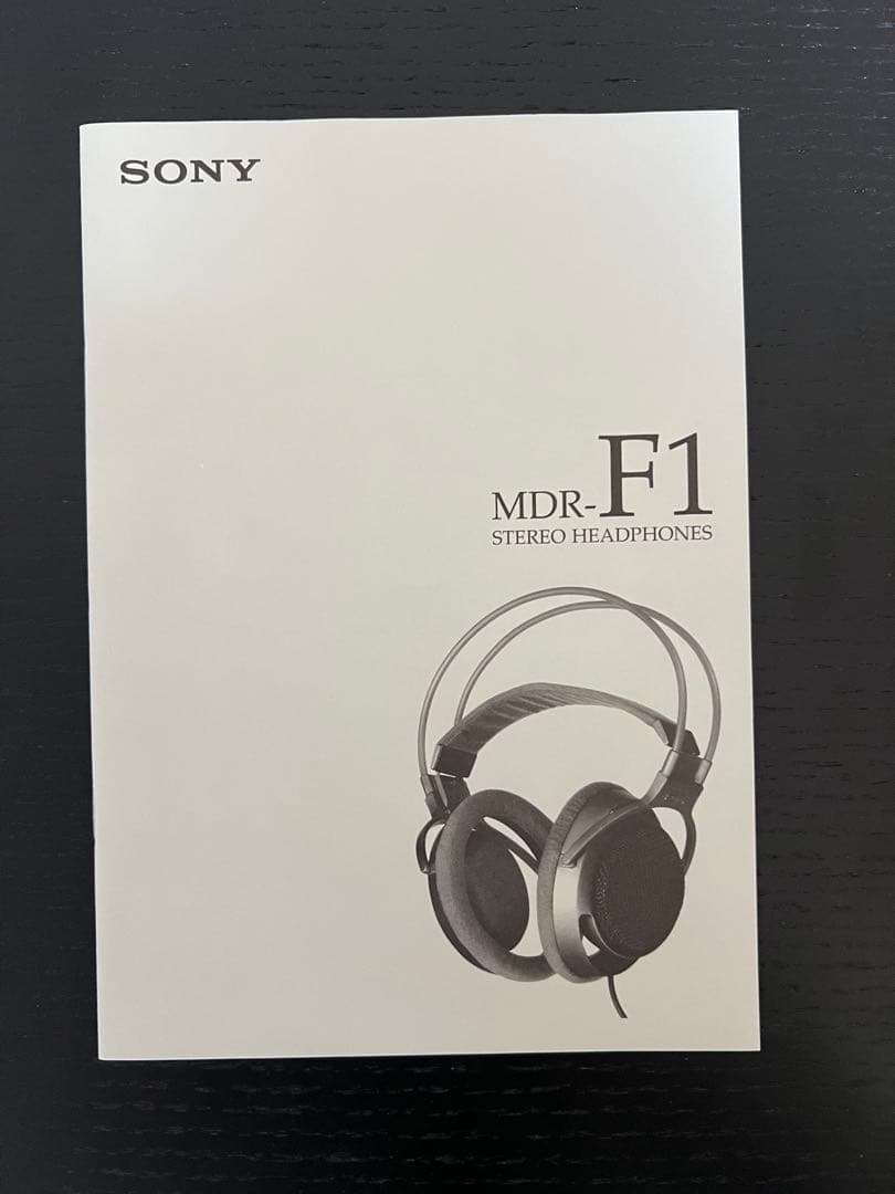 【希少】SONY MDR-F1 ステレオヘッドフォン　説明書付き