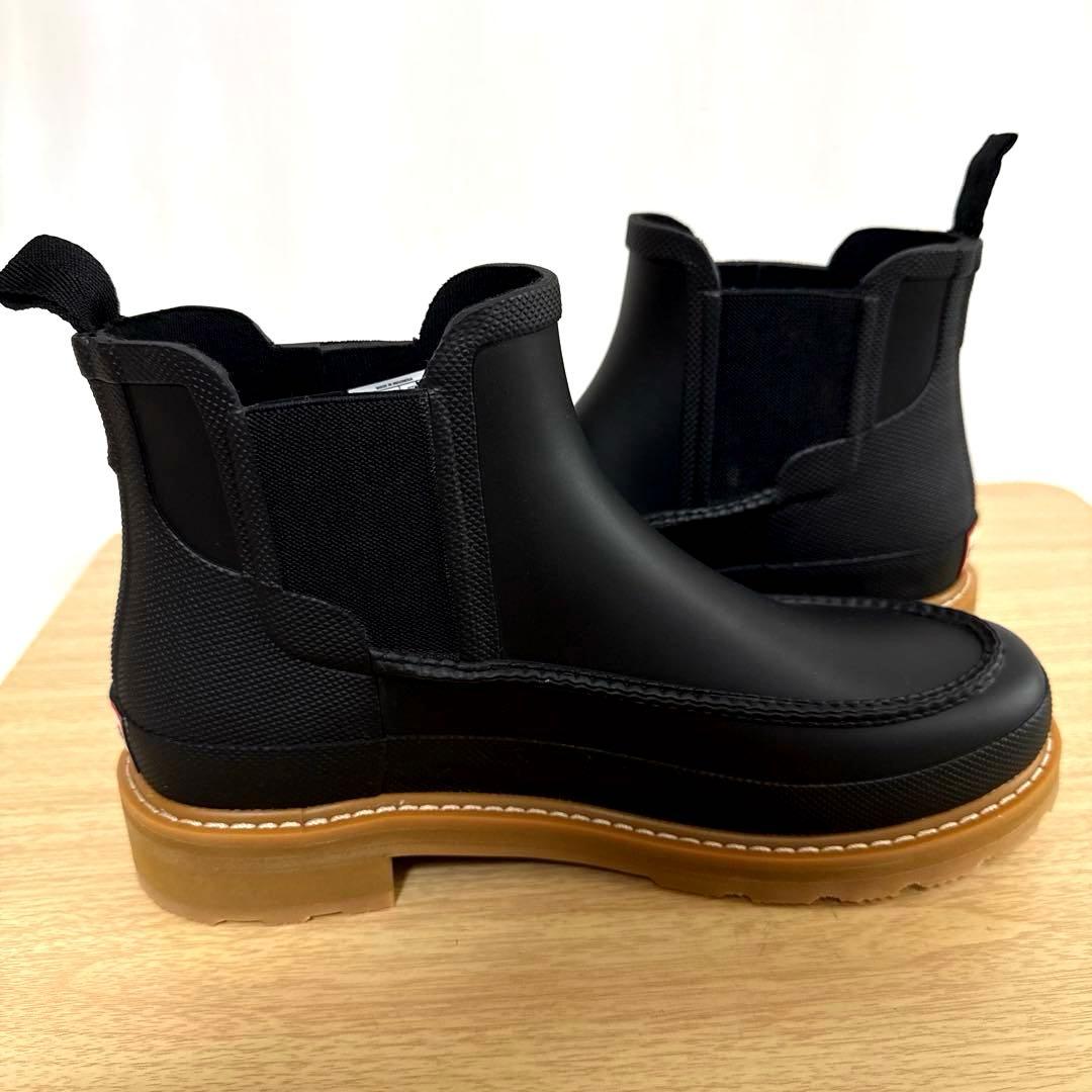 【未使用】HUNTER ハンター チェルシー サイドゴア レインブーツ ブラック