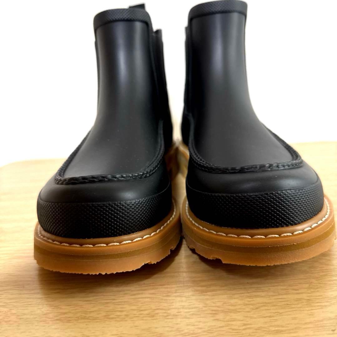 【未使用】HUNTER ハンター チェルシー サイドゴア レインブーツ ブラック