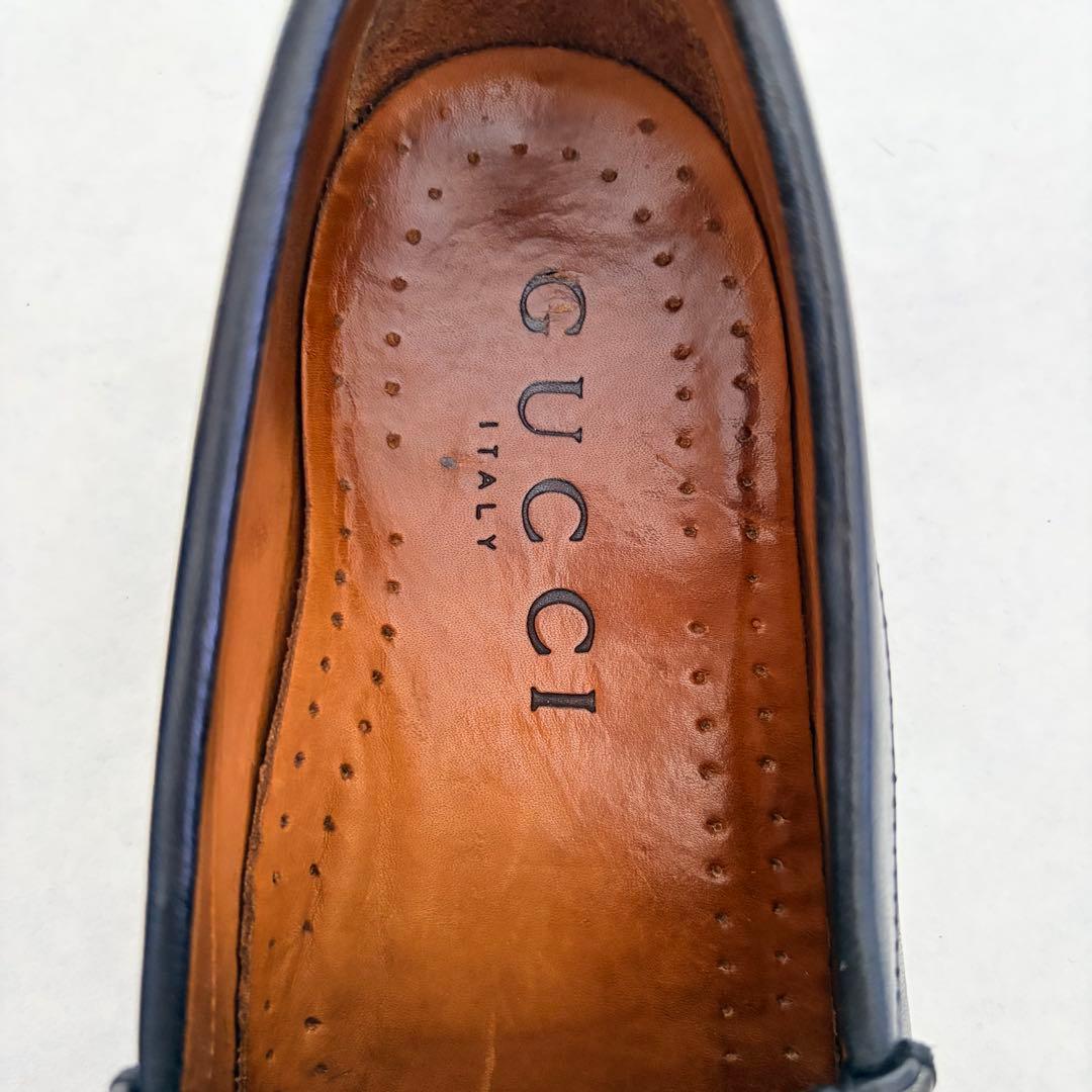 GUCCIグッチ ホースビットローファー 39.5 本革 ブラック