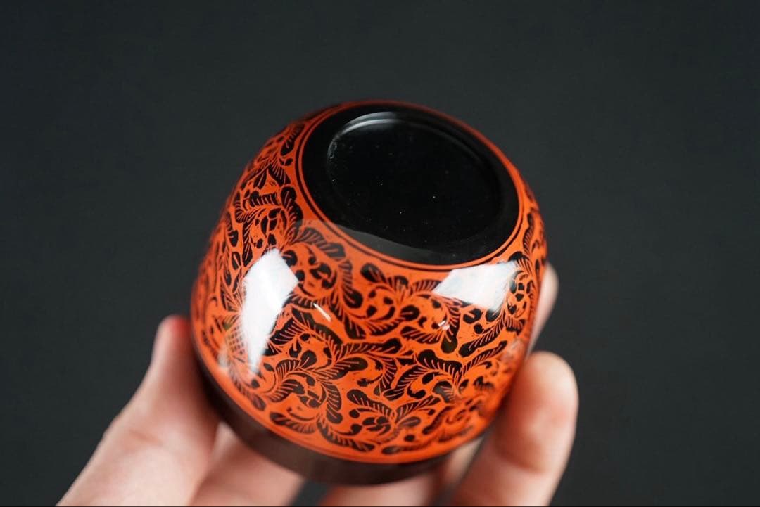 坂本雪斎 作 讃岐漆器 キンマ 中棗 共箱 茶道具