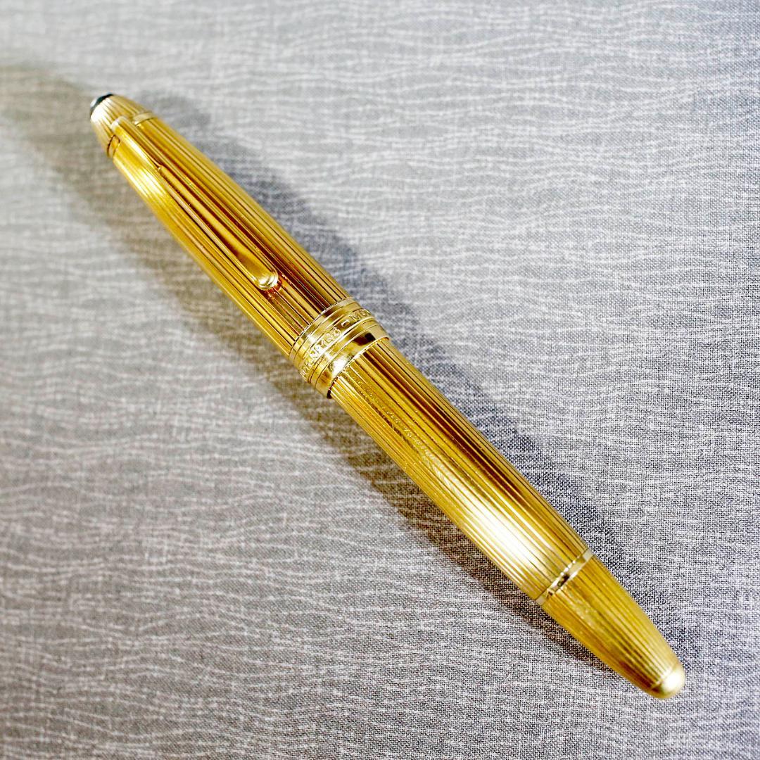 【レア美品 絶版品】モンブラン 万年筆 １４６５ バーメイル ソリテール