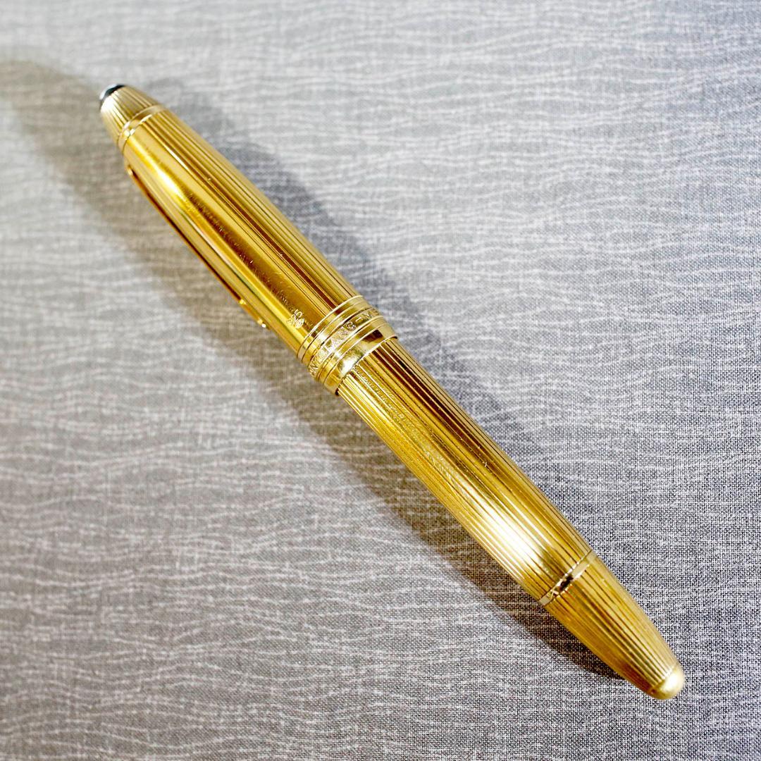 【レア美品 絶版品】モンブラン 万年筆 １４６５ バーメイル ソリテール