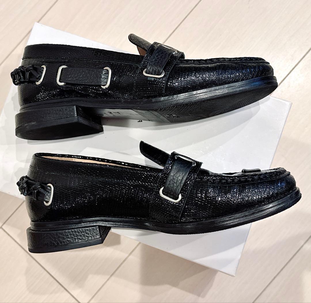 TOGA PULLA 黒 レザー タッセルローファー38