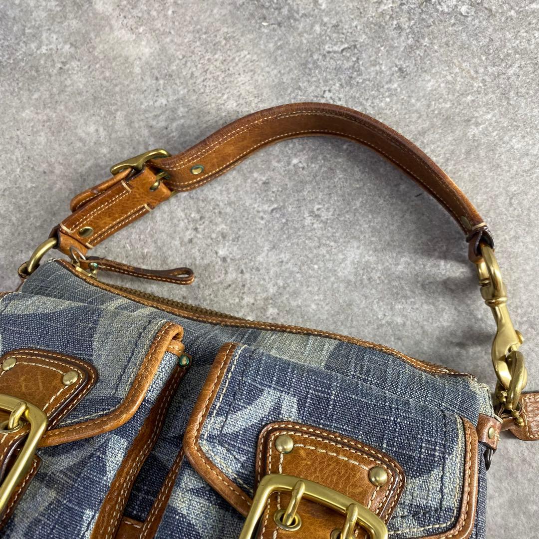 バッグ Coach Legacy Denim One Shoulder Bag