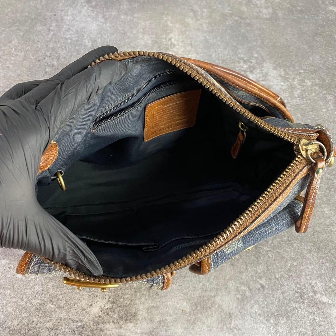 バッグ Coach Legacy Denim One Shoulder Bag