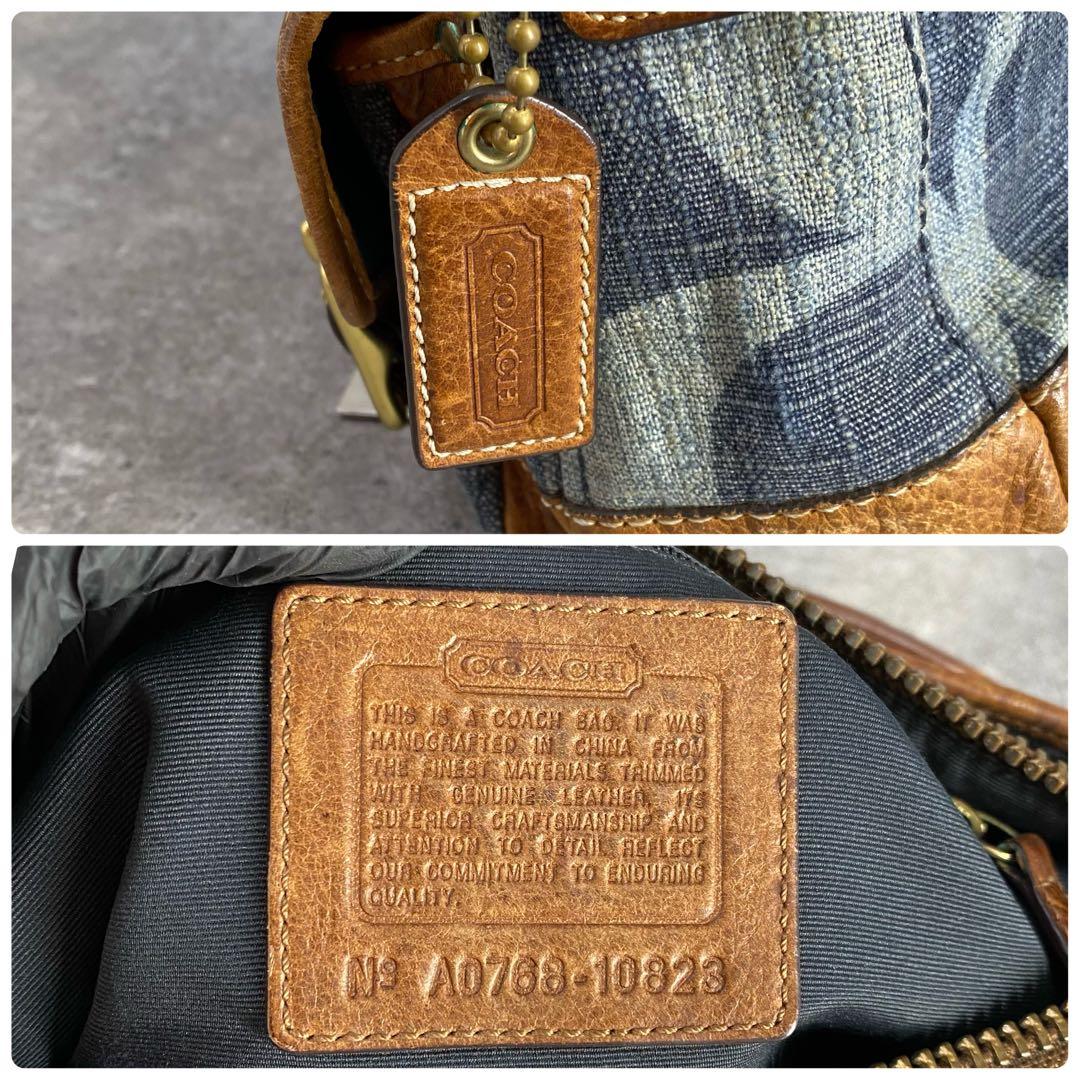 バッグ Coach Legacy Denim One Shoulder Bag