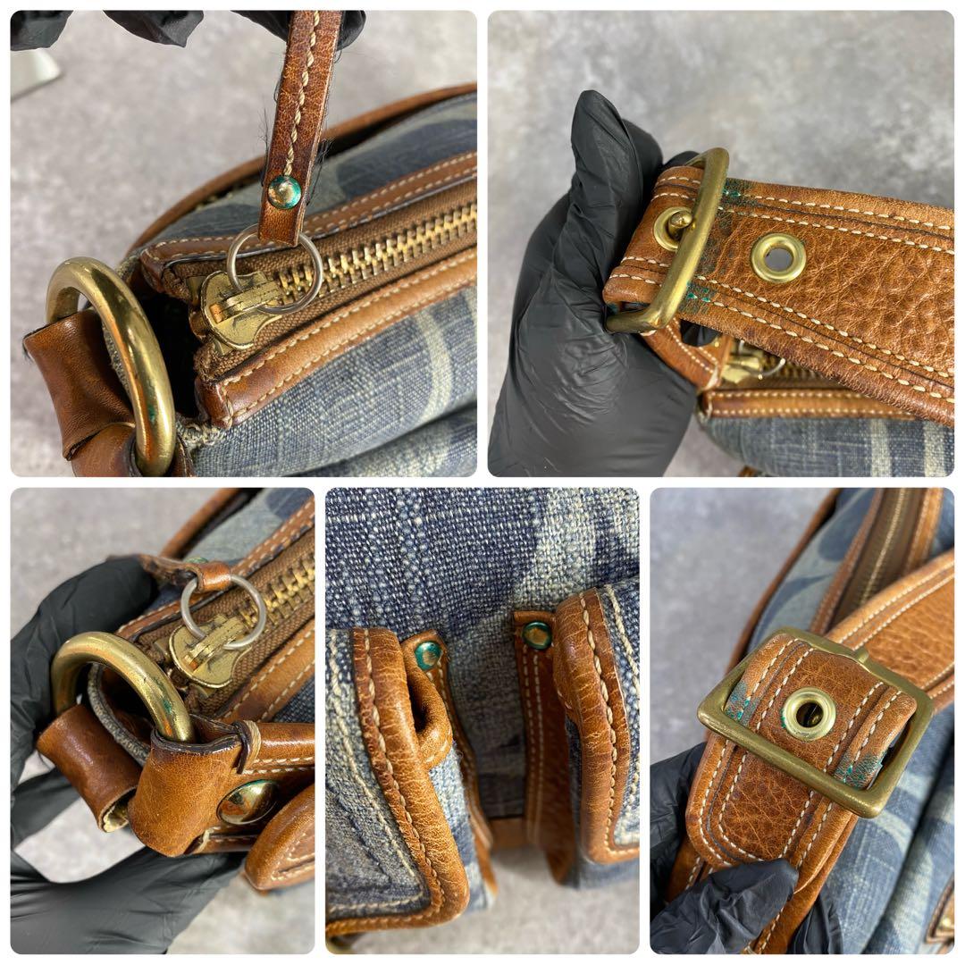 バッグ Coach Legacy Denim One Shoulder Bag