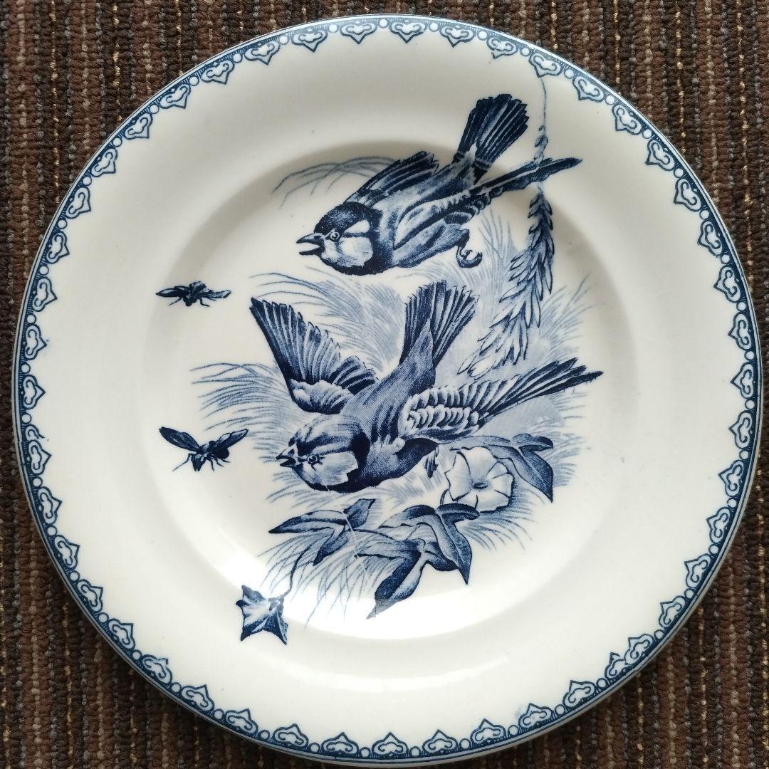 【1920−30年】クレールフォンテーヌ　夏ETE　デザート皿　２枚セット