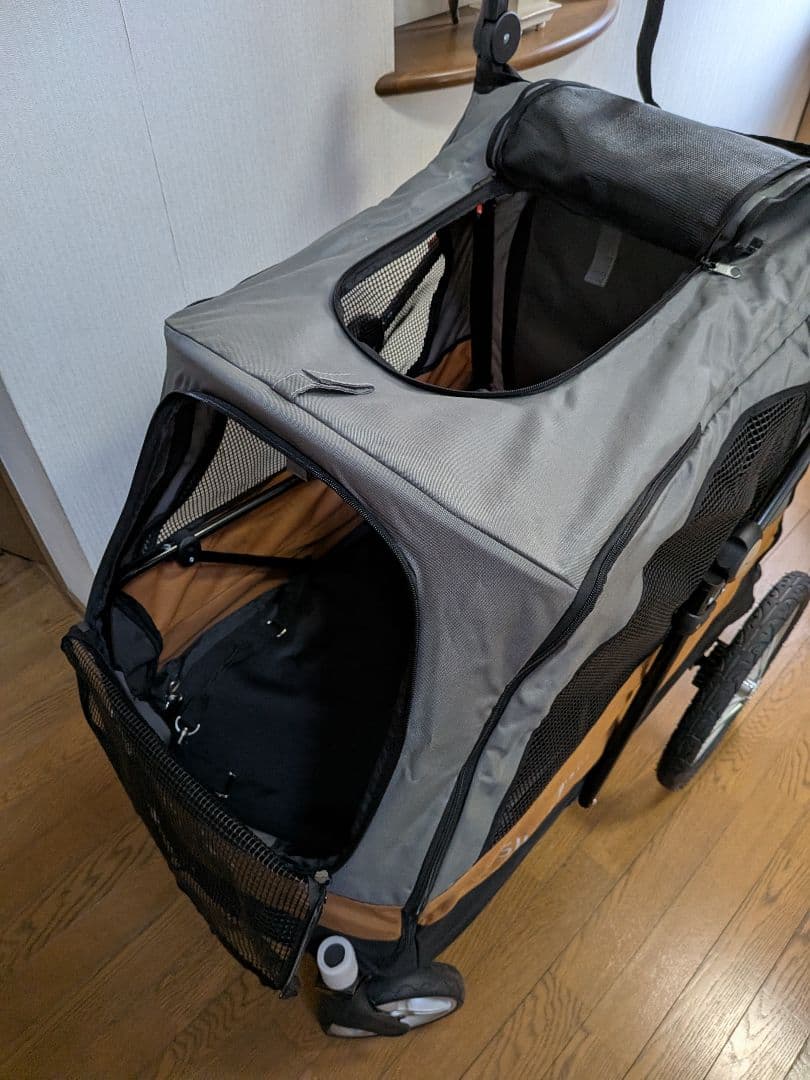 【美品】大型犬・多頭飼いカート「Silver Wing」4輪バギー