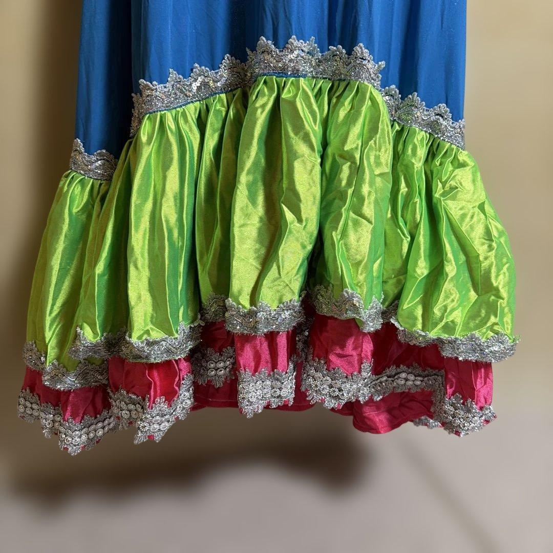 フラダンス用ドレス(ムームー) 青