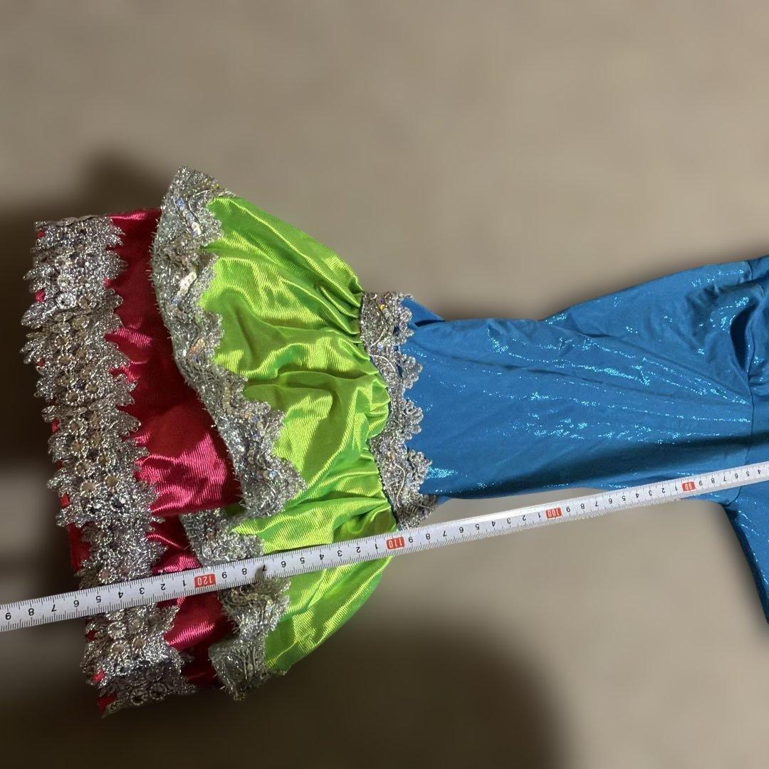 フラダンス用ドレス(ムームー) 青