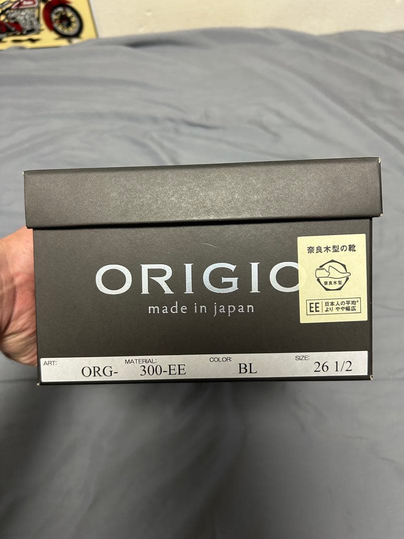 ORIGIO ブラック ストレートチップ
