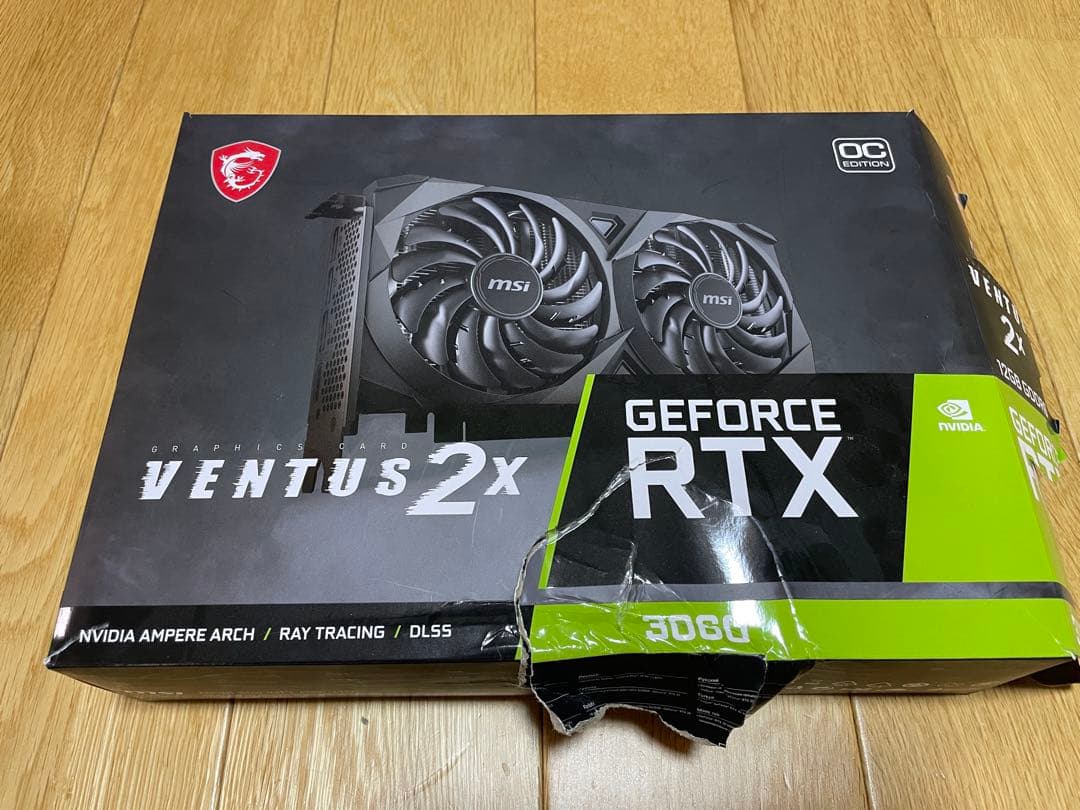 【動作確認済】MSI RTX 3060 VENTUS 2X 12G OC