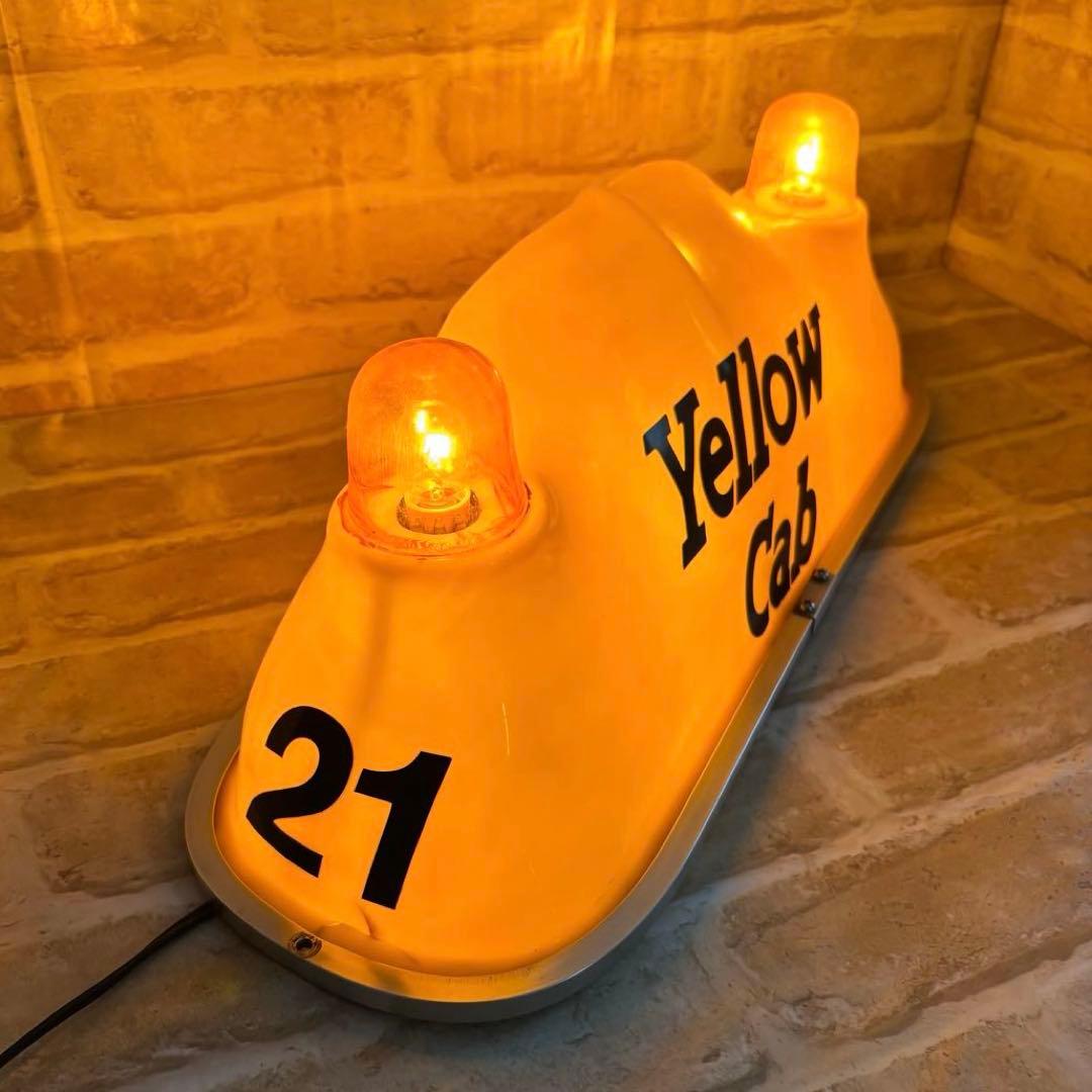 Yellow Cab Taxi ルーフサイン　US雑貨　イエローキャブ