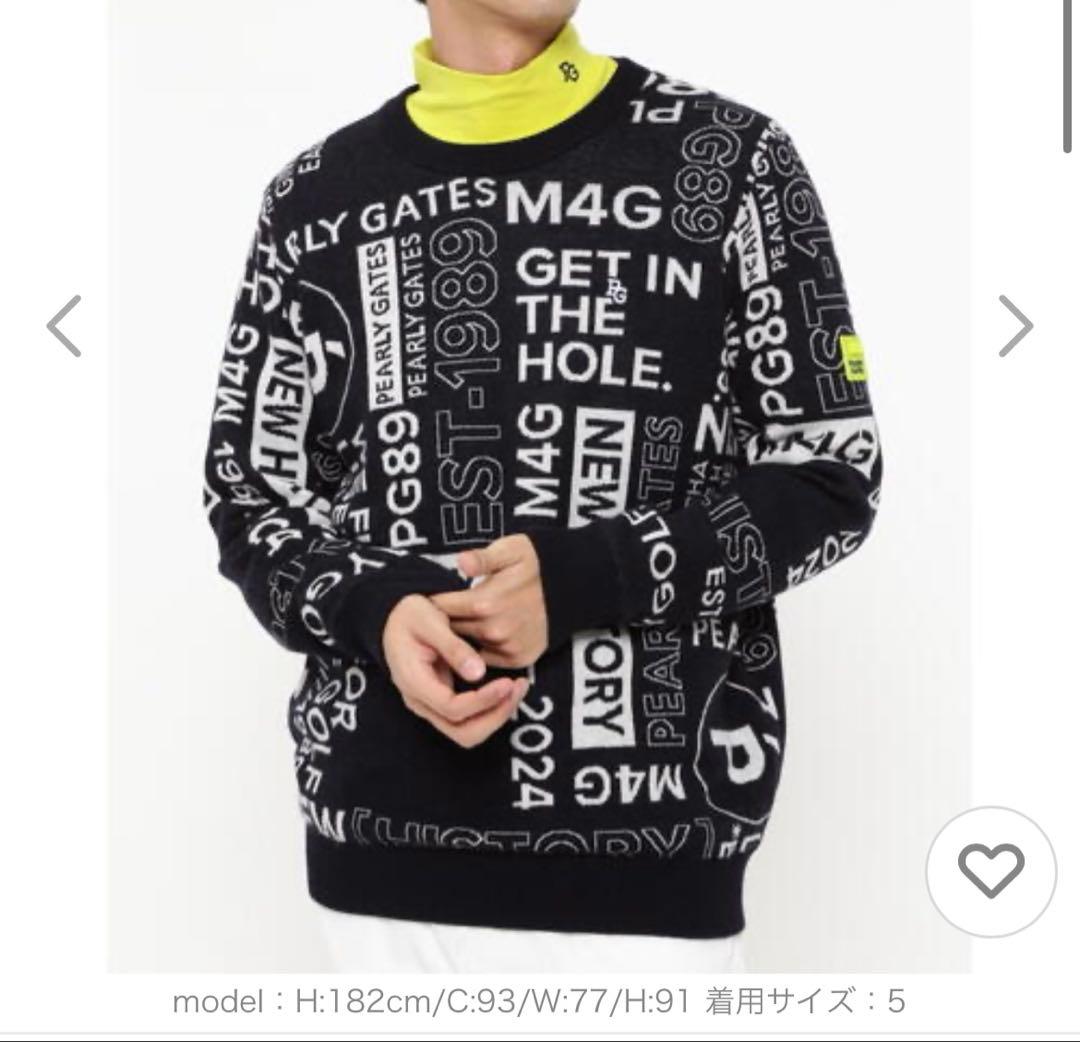 PEARLY GATES NewHistoryロゴ柄天竺×DIAPLEX