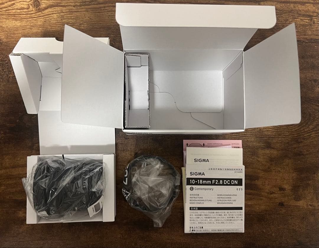 SIGMA 10-18mm F2.8 DC DN Xマウント　プロテクター付