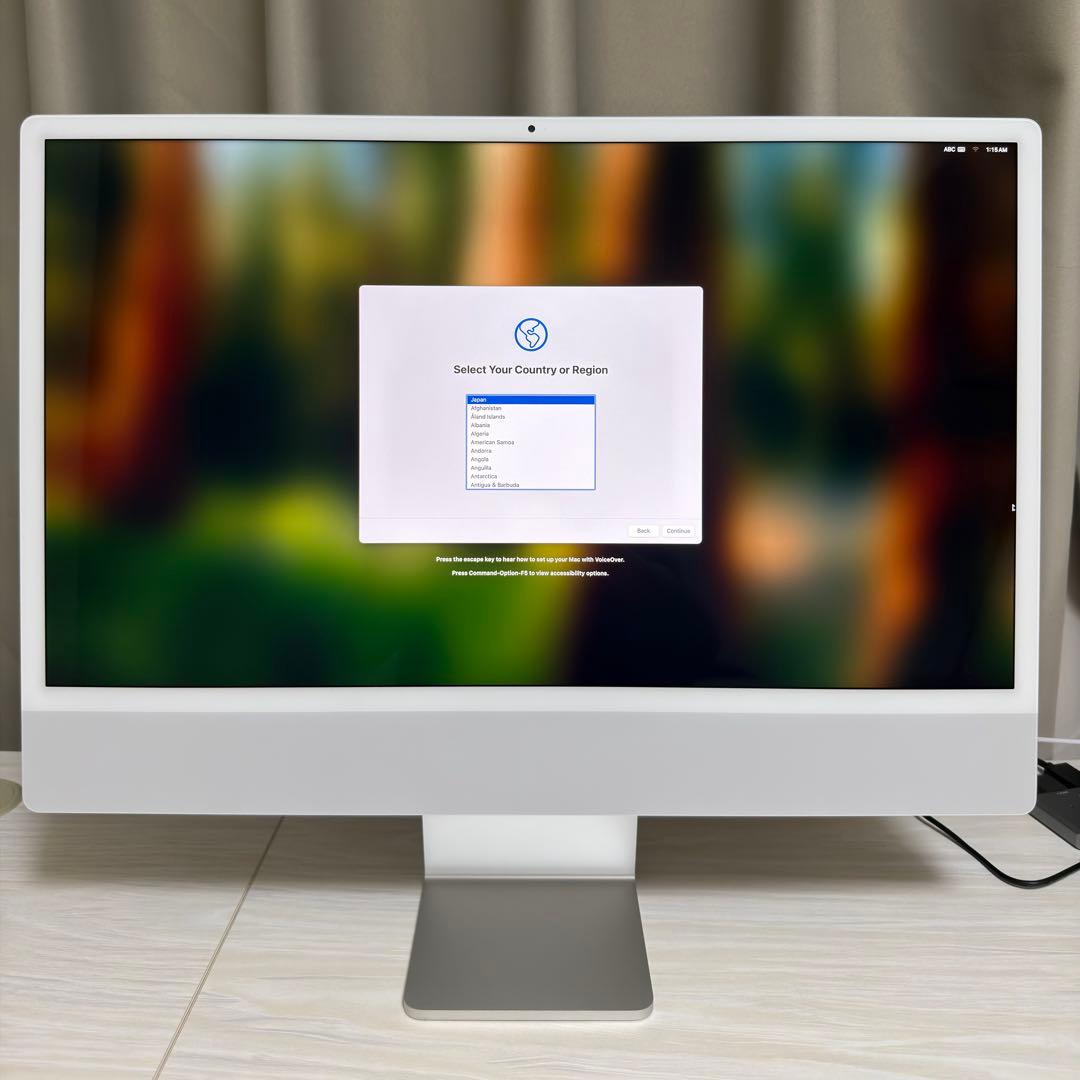 iMac 24インチ(M3, 2023) メモリ24GB / 512GB