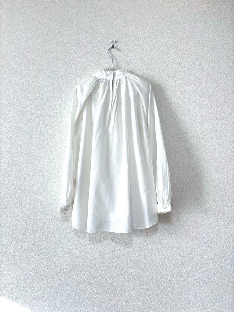 ＜Drawer（ドゥロワー）＞ コットンシルクボウタイブラウス