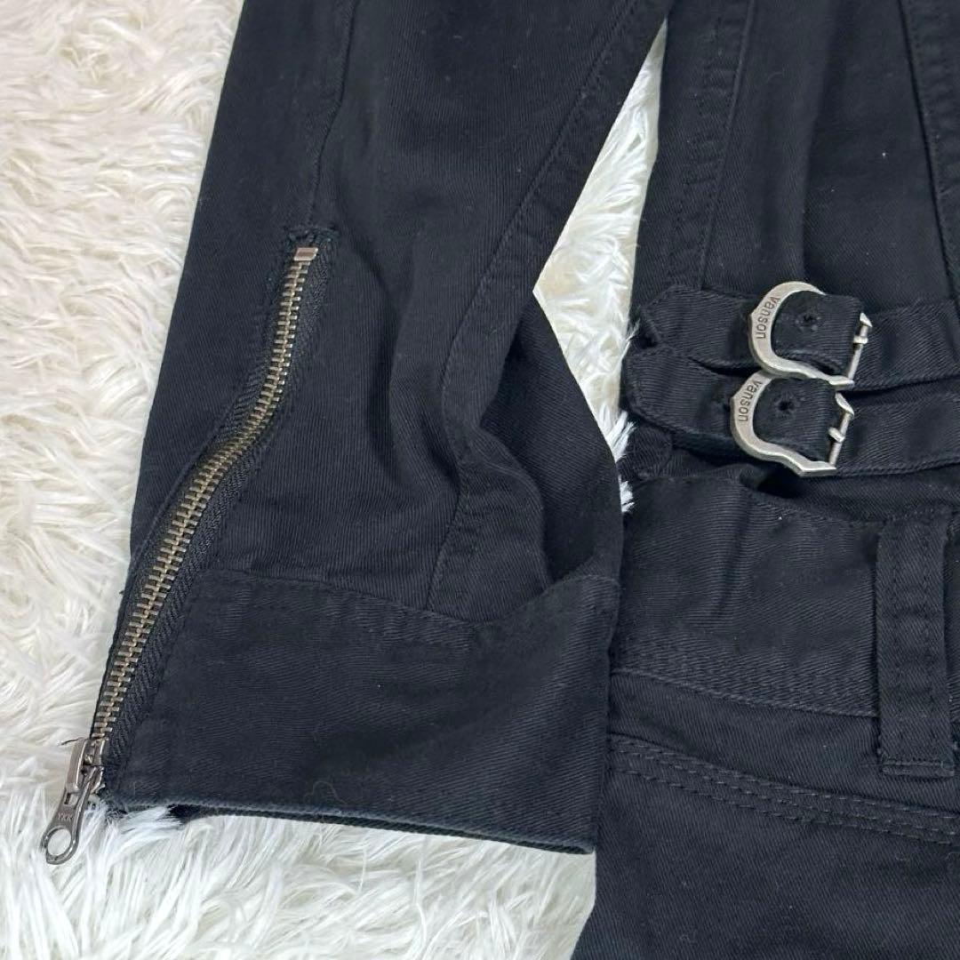 【美品】Vanson Leathers ブラックオーバーオール