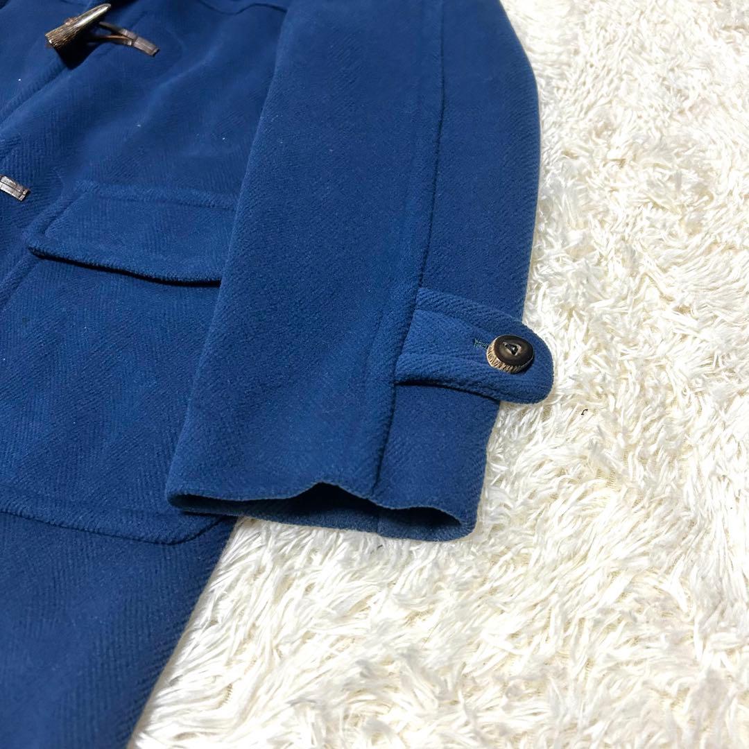 希少カラー　ムーアブルック　ヘリンボーン　ロングダッフルコート　丈100cm超