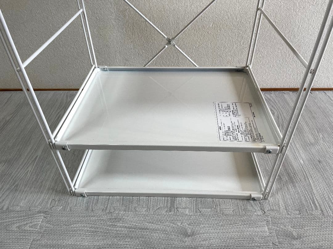 無印良品　スチールユニットシェルフ　小　ライトグレー