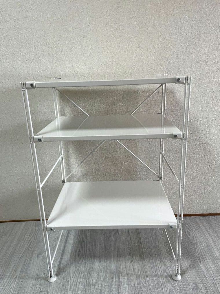 無印良品　スチールユニットシェルフ　小　ライトグレー
