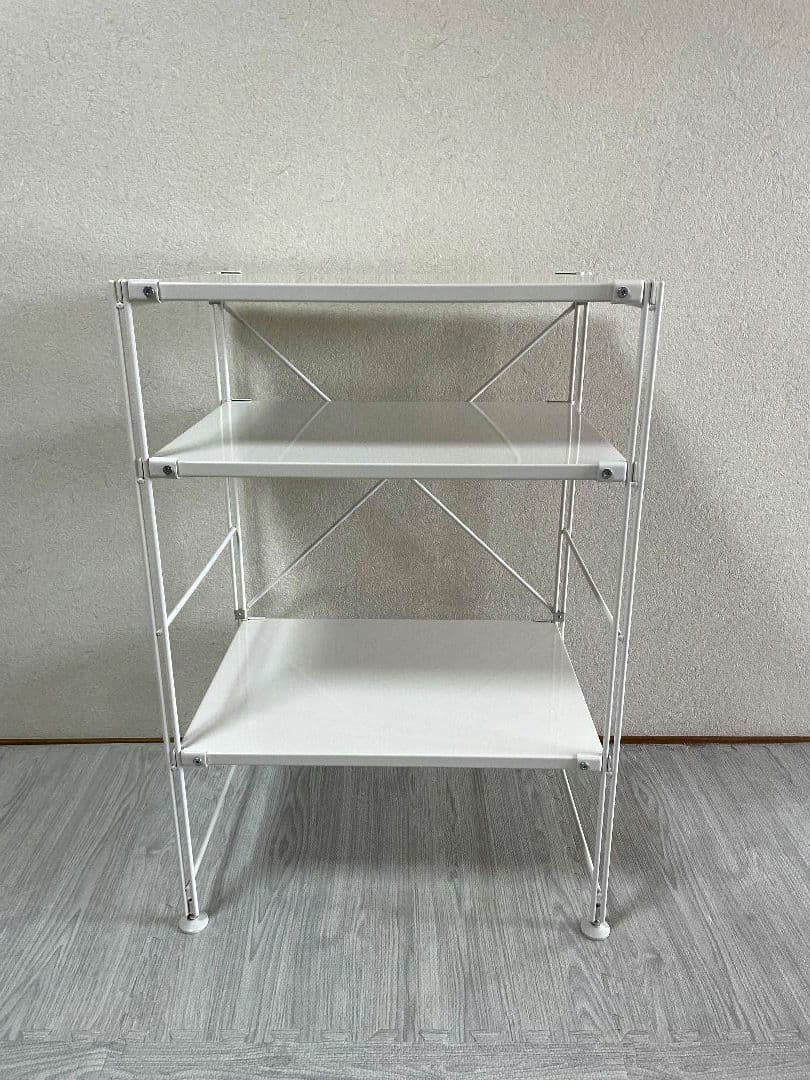 無印良品　スチールユニットシェルフ　小　ライトグレー
