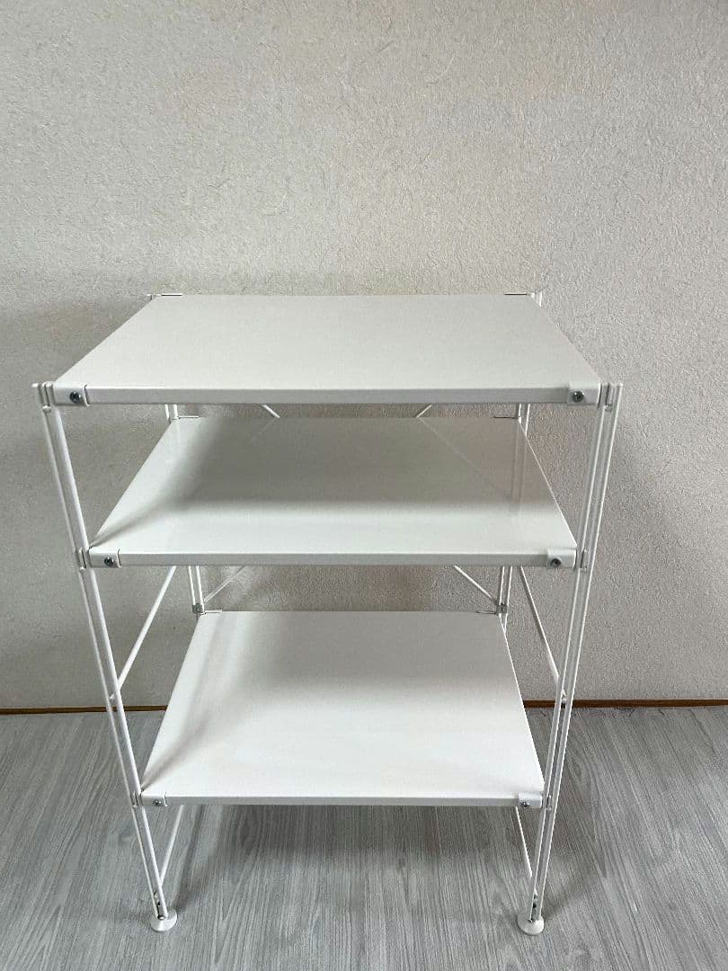無印良品　スチールユニットシェルフ　小　ライトグレー
