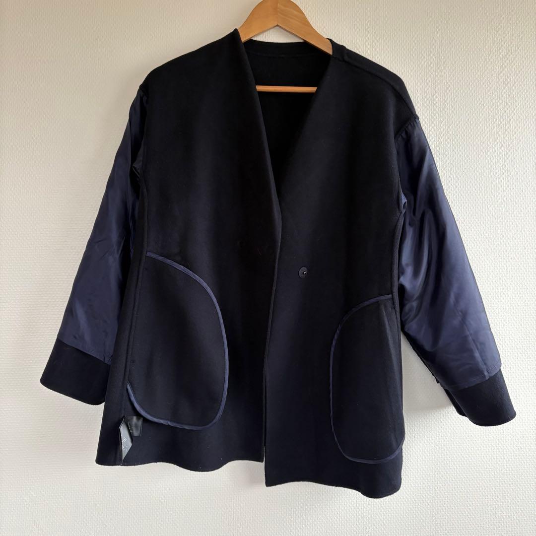 イエナ　ハミルトンラムズウール　ミドルコート　ウールコート　SLOBE IENA