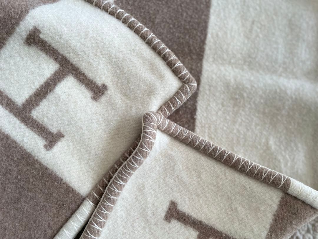 ★エルメス★HERMES★ ブランケット 　プレード アヴァロン★毛布★