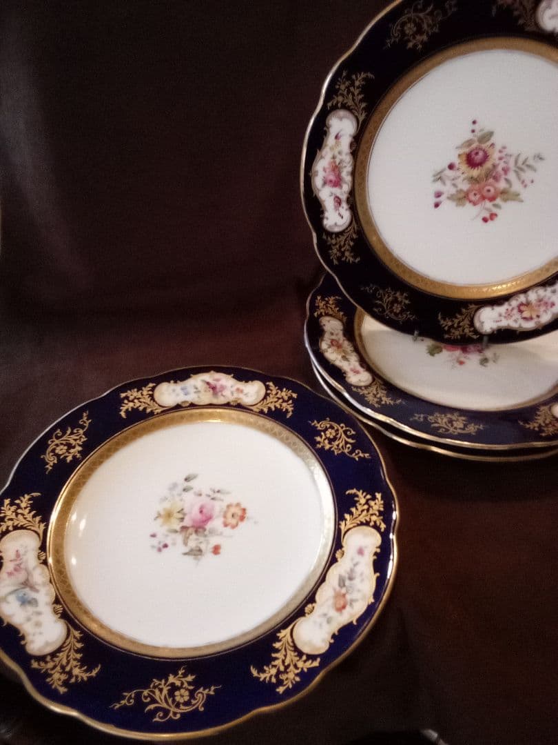 イギリス コ—ルポート キャビネットプレ—ト ４枚セット