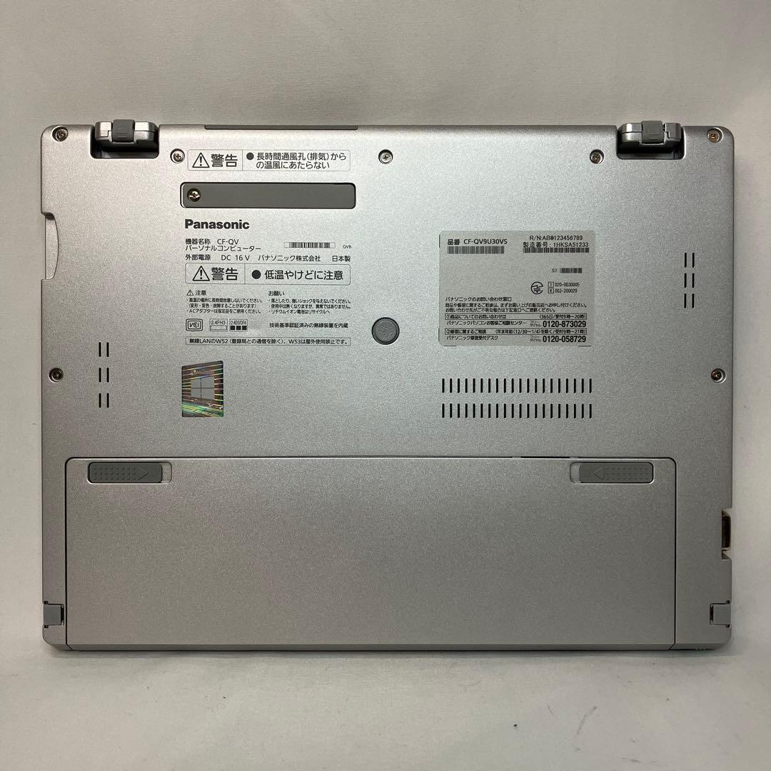 美品 LET'S NOTE QV9 第10世代 i5 16GB 累積 230時間