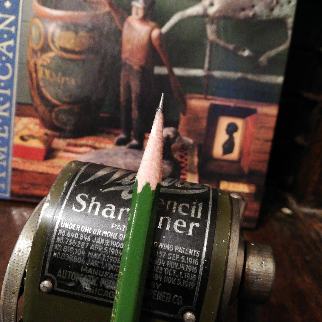 米国シカゴ アンティークWizerdウィザード鉛筆削り☆ステーショナリー文房具