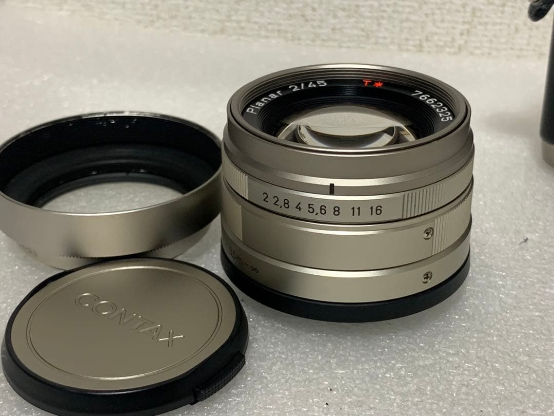 CONTAX G1 Planar 2 45 フード付き