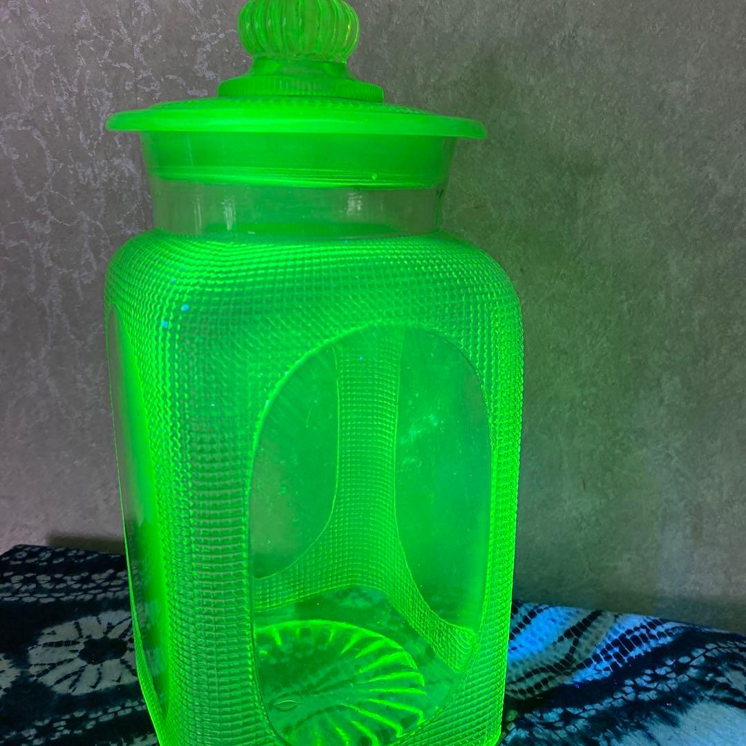 ウランガラス　硝子　瓶　特大