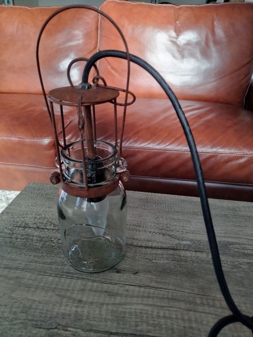 ビンテージガラスランプ