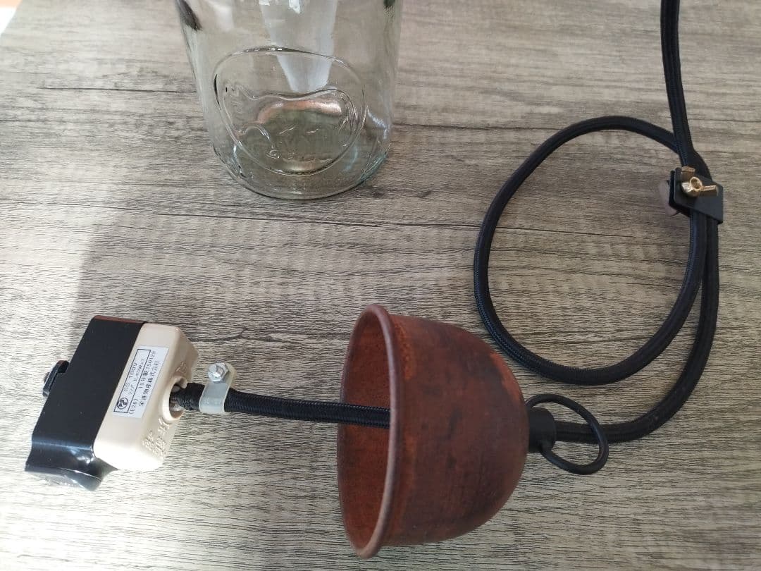 ビンテージガラスランプ