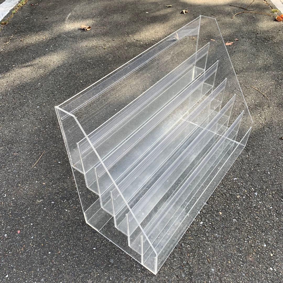 店舗　アクリル製 6段 ディスプレイラック アクリルケース　業務用　棚