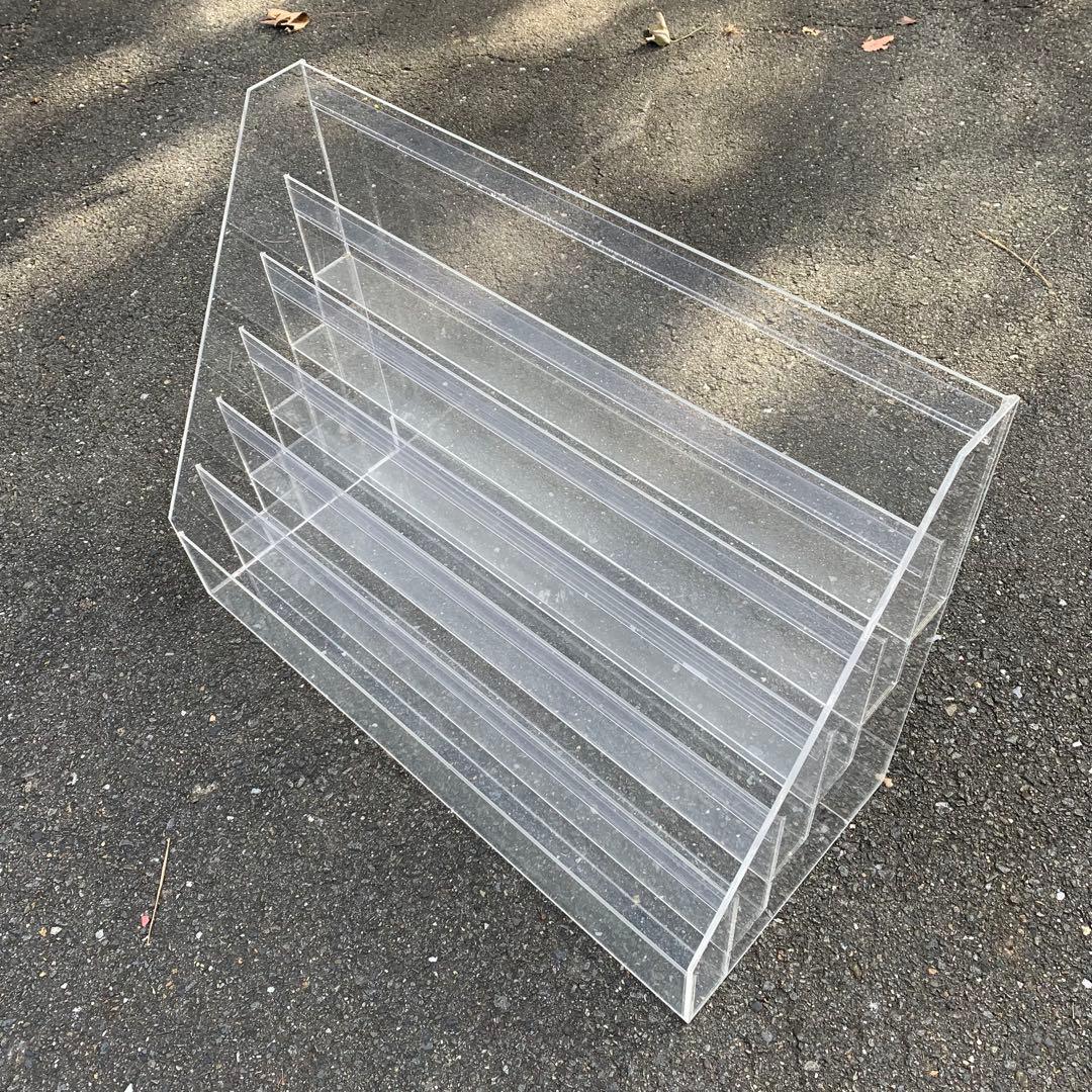 店舗　アクリル製 6段 ディスプレイラック アクリルケース　業務用　棚