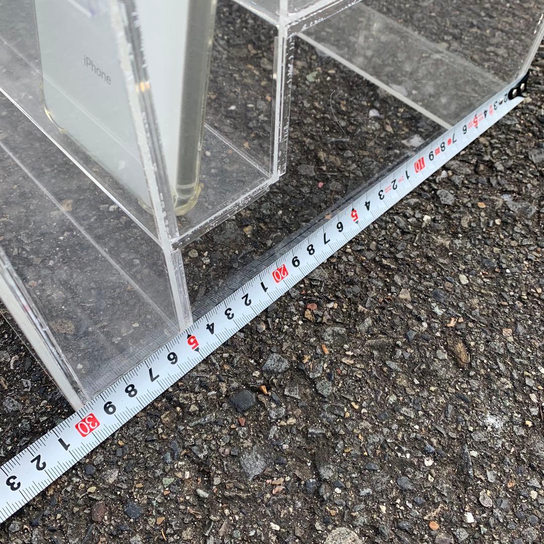 店舗　アクリル製 6段 ディスプレイラック アクリルケース　業務用　棚