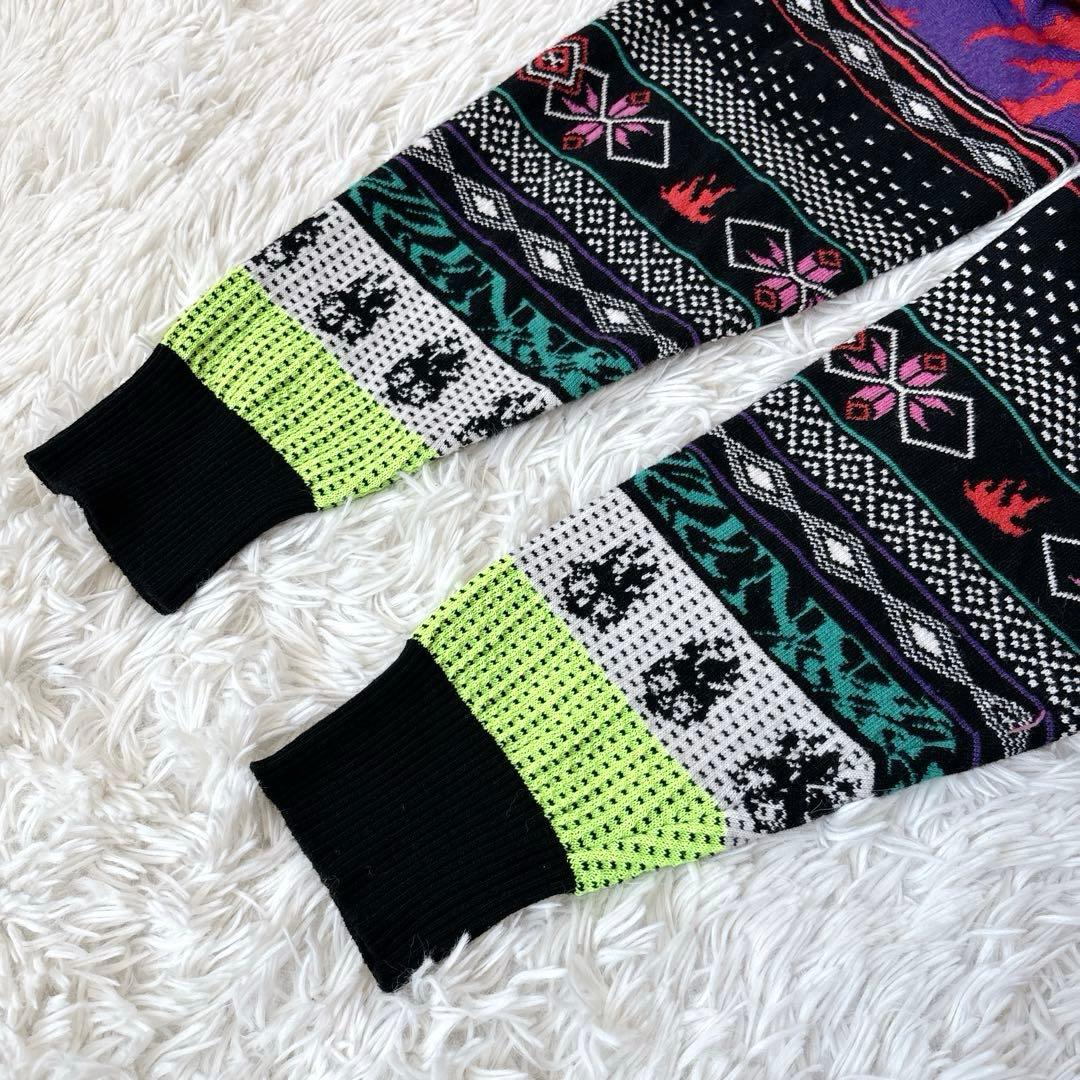 極美品✨【DIESEL】y2k ハイネック　ニットワンピース　イタリア製　黒系