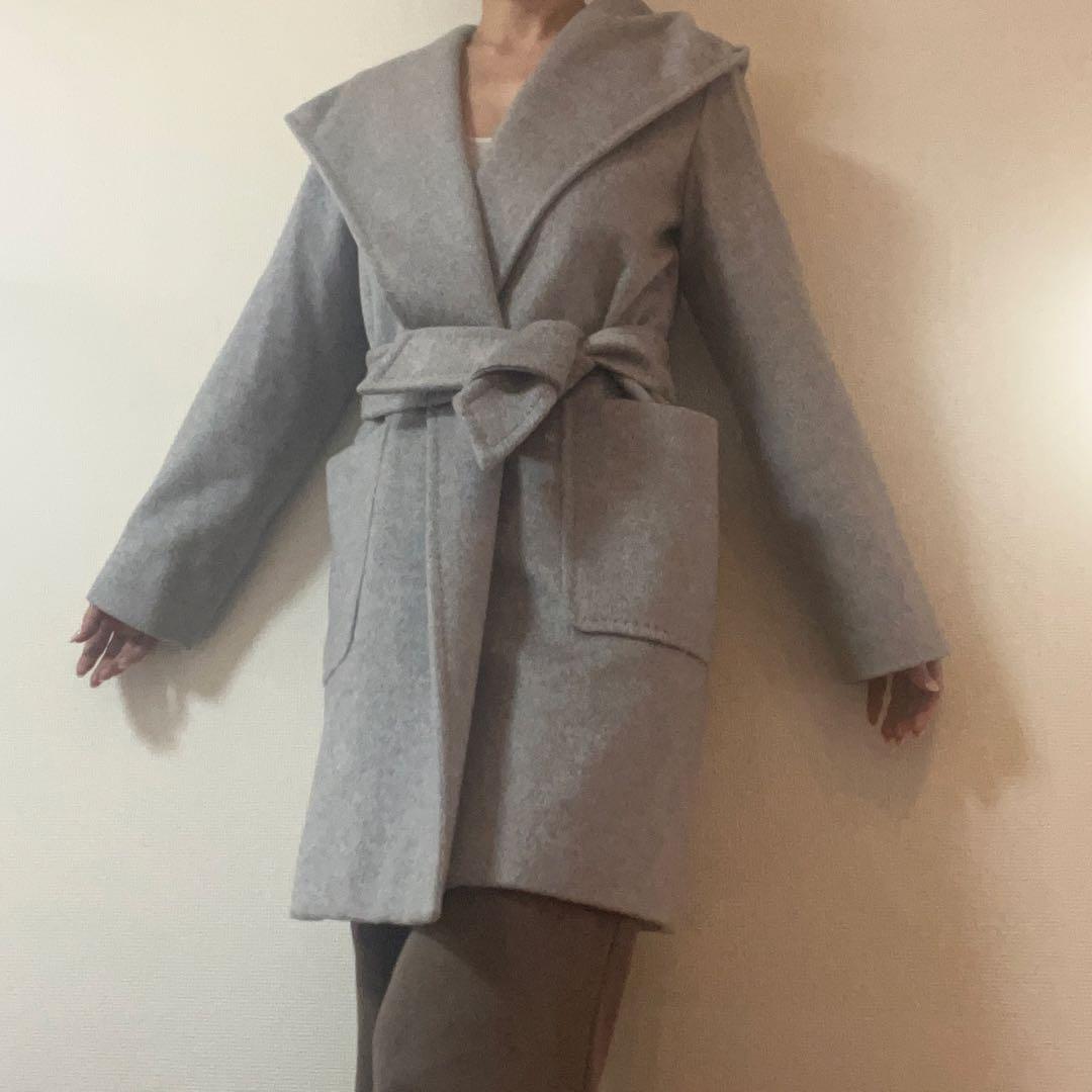 MaxMara カシミヤコートベルト付き
