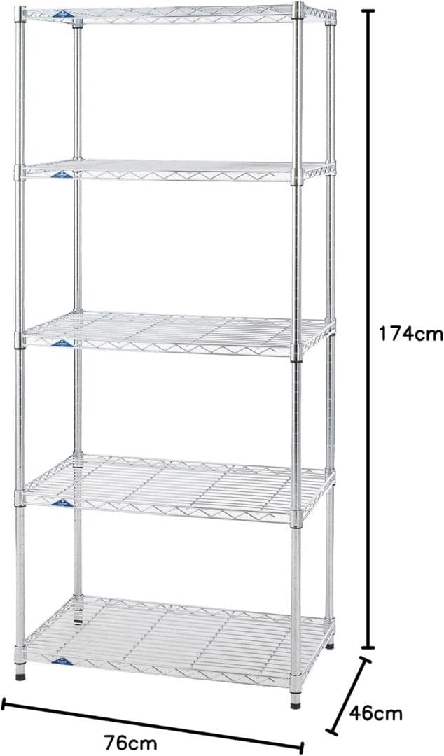 ドウシシャ ルミナス スリム ラック スチールラック MH7618-5A