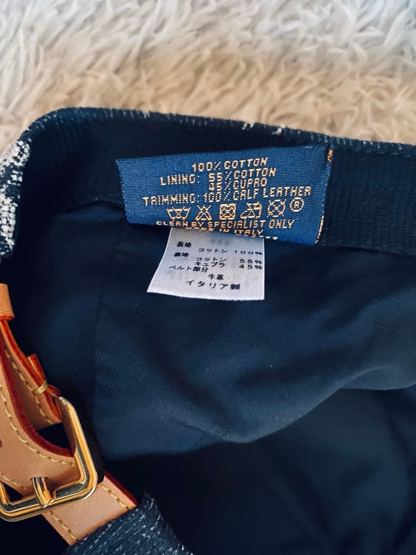 LouisVuitton ルイヴィトン フラワープリント デニム キャップ 帽子