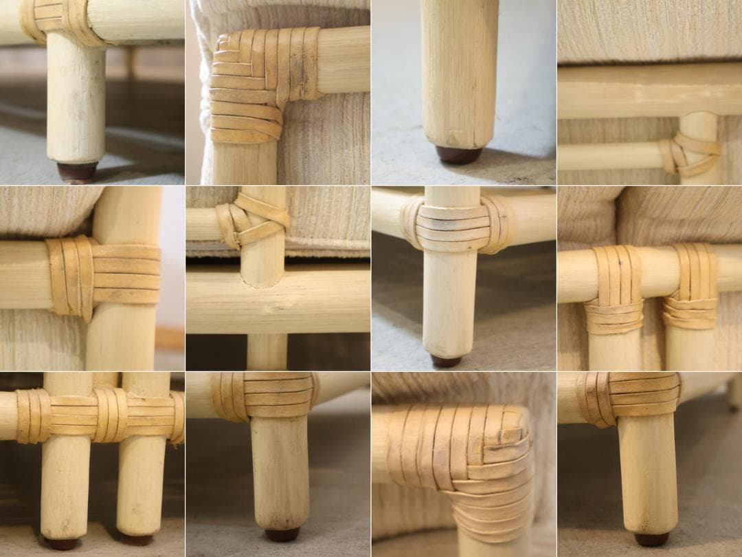 CASABLANCA カサブランカ ラタン 2人掛けソファ 2シーターソファ