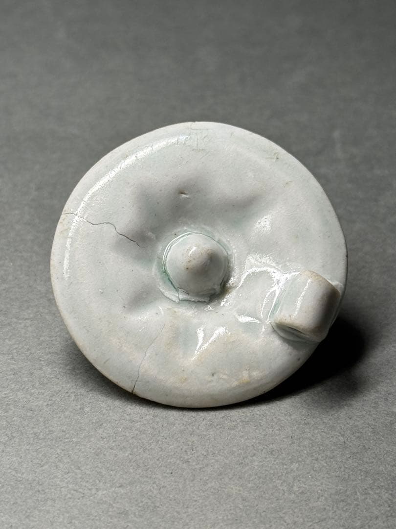 影青　水注　蓋付　中国美術　共箱