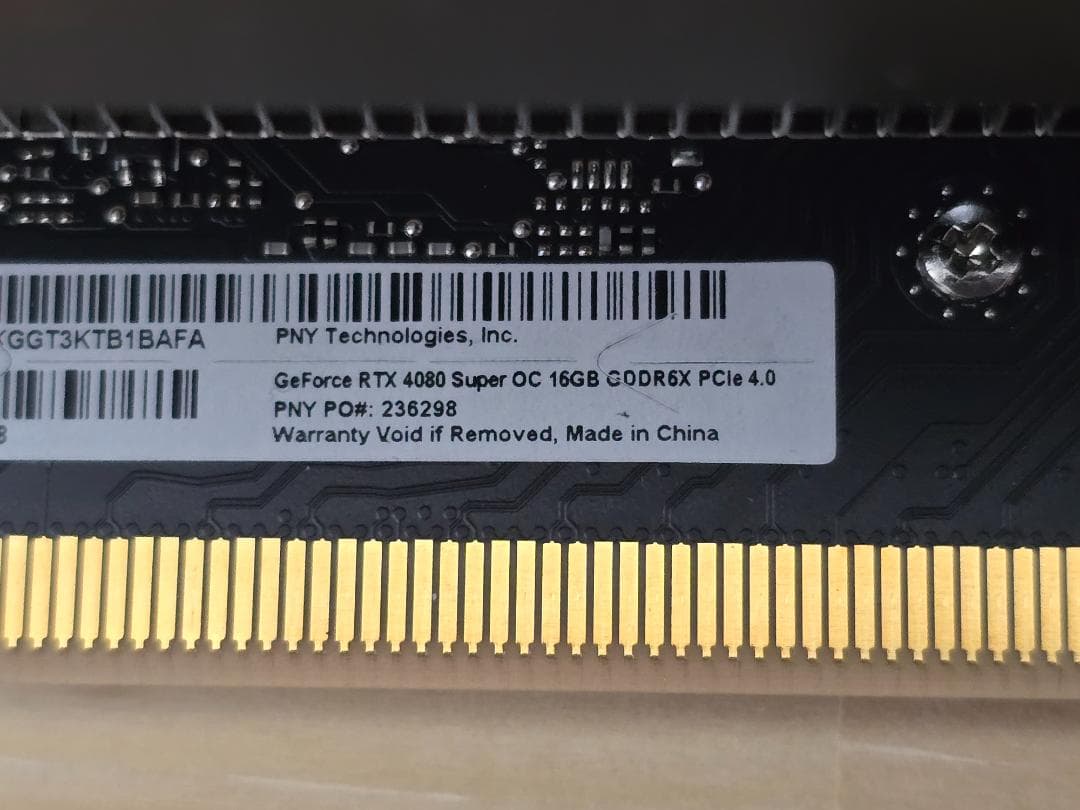 グラフィックボード・グラボ・ビデオカード PNY GeForce RTX4080 SUPER 16GB NVIDIA