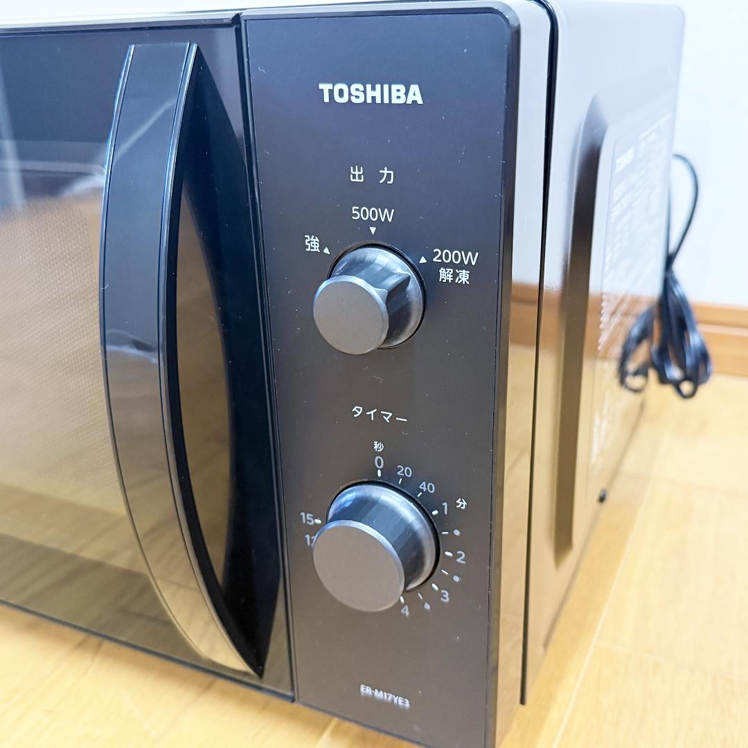 美品 東芝 電子レンジ TOSHIBA ER-M17YE3(K) 2023年製