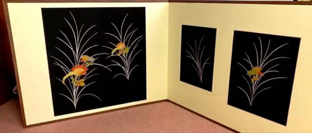 326【美品未使用】 屏風　風炉先屏風　茶席に通じる一期一会　お洒落なインテリア